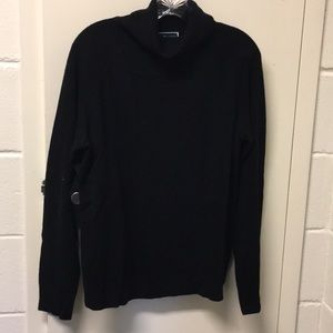 Black Long Sleeved Turtleneck Sweater